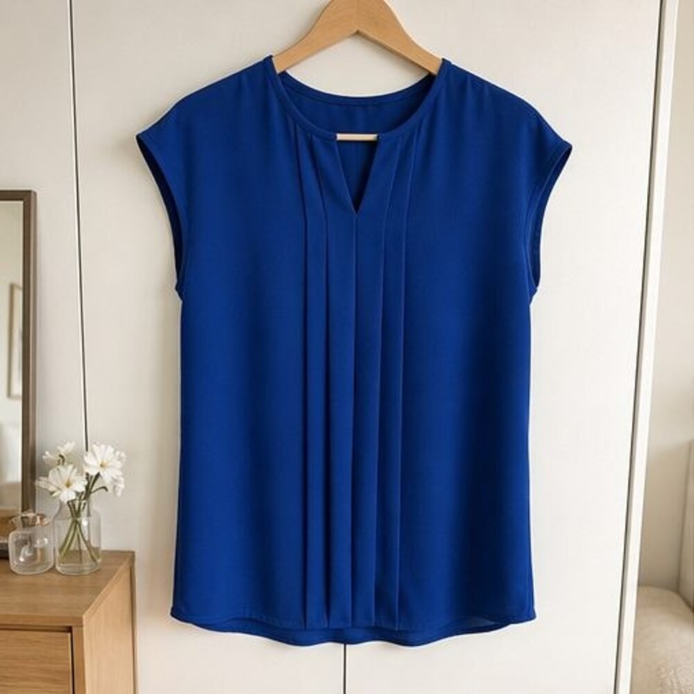 Burgundy V Neck Top
